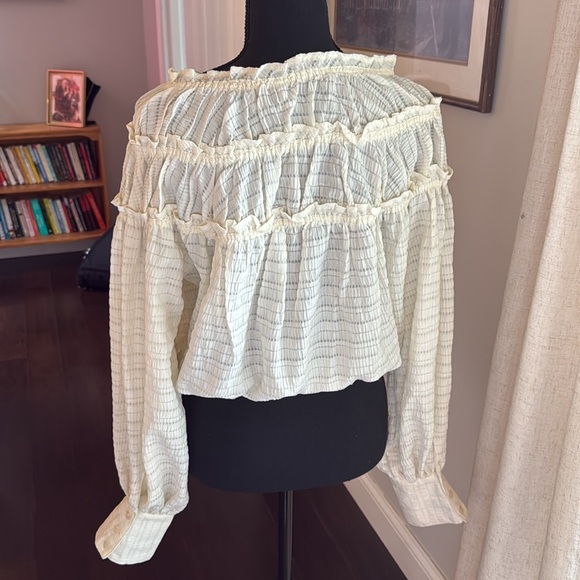 NWT Free People Women's Hailey Blouse - Size Small - Picture 8 of 10